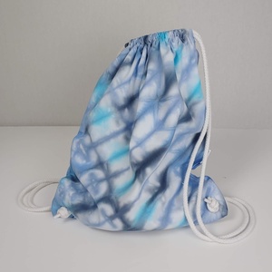 Vastag shibori hátizsák ferde csíkokkal  - Meska.hu