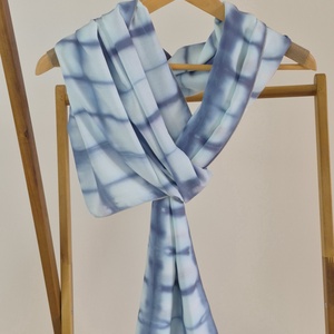 Kocka mintás shibori felső, bolero, fesztivál felső, strandfelső, kimonó, stóla, sál - ruha & divat - női ruha - bolero - Meska.hu