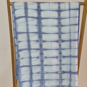Kocka mintás shibori felső, bolero, fesztivál felső, strandfelső, kimonó, stóla, sál - ruha & divat - női ruha - bolero - Meska.hu