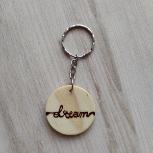 Dream- Égetett fa kulcstartó, Táska & Tok, Kulcstartó & Táskadísz, Kulcstartó, Gravírozás, pirográfia, MESKA