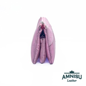 Metál rózsaszín - rózsaszín krokkómintás egyenes kristály köves női pénztárca G4001 - táska & tok - pénztárca & más tok - pénztárca - női pénztárca - Meska.hu