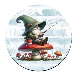 Gombás horgász manó mintás bögre alátét, , , MESKA