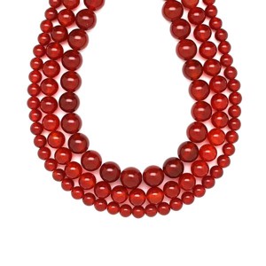 Karneol sötét golyó 10-11mm  ékszerkészítő alapanyag (füzér), Kellékek & szerszámok, Ásvány alapanyag, Ásványfüzér, , MESKA