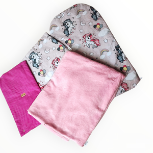 Babafészek szett pónis, unikornisos - otthon & életmód - babaszoba, gyerekszoba - babaszoba, gyerekszoba - Meska.hu