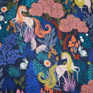 Unikornisos finom szövésű pamutvászon (puplin) , Kellékek & szerszámok, Méteráru, Vászon, Pamutvászon, Varrás, MESKA