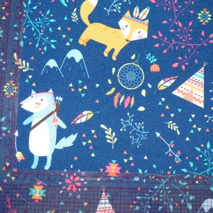 Erdei állatos vízálló szövet, gyöngyvászon - kellékek & szerszámok - méteráru - vászon - gyöngyvászon - Meska.hu