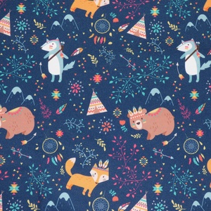 Erdei állatos vízálló szövet, gyöngyvászon, Kellékek & szerszámok, Méteráru, Vászon, Gyöngyvászon, Varrás, MESKA