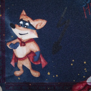 Szuperhős állatos vízálló szövet, gyöngyvászon  - kellékek & szerszámok - méteráru - vászon - gyöngyvászon - Meska.hu