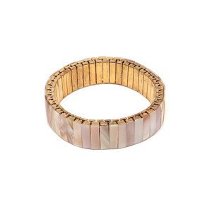 Kagyló rugalmas fém karkötő 15mm, Ékszer, Karkötő, Ásványkarkötő, , MESKA