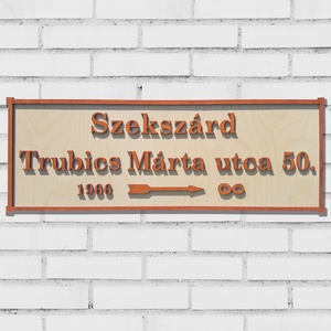 Névreszóló házszám tábla születésnapra, Vicces ajándék férfiaknak, 50. születésnapra, utcanév tábla - Meska.hu