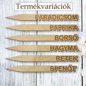 Kerti növénytábla, Palánta ültetéshez kiskertbe fűszerjelölő, Sorjelölő zöldségekhez - otthon & életmód - ház & kert - növény & veteményes - Meska.hu