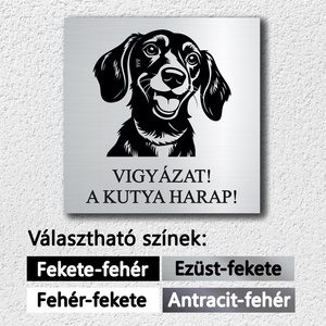Vigyázz a kutya harap tábla, harapós kutya felirat, figyelmeztető tábla - Meska.hu