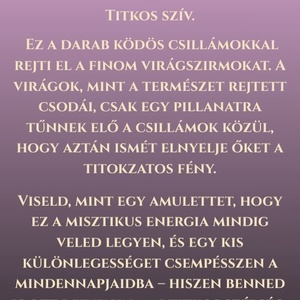 Titkos Szív fülbevaló - Csillámvarázs Kollekció - ékszer - fülbevaló - lógó fülbevaló - Meska.hu