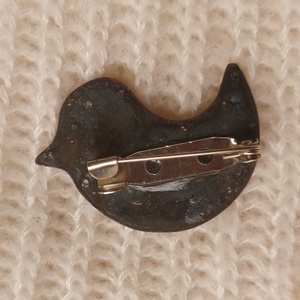 Tűzzománc madárka kitűző - ékszer - kitűző és bross - kitűző - Meska.hu