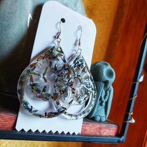 Kelta Levendula Fülbevaló - Moon Garden Kollekció - ékszer - fülbevaló - lógó csepp fülbevaló - Meska.hu