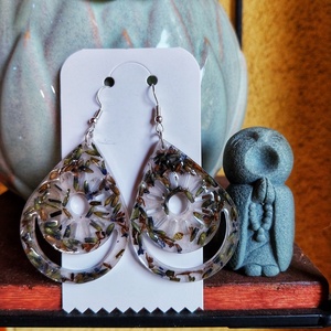 Kelta Levendula Fülbevaló - Moon Garden Kollekció, Ékszer, Fülbevaló, Lógó csepp fülbevaló, Ékszerkészítés, MESKA