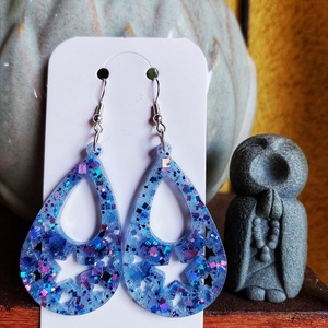 Csillagos Éj Fülbevaló - Moon Garden Kollekció - Meska.hu