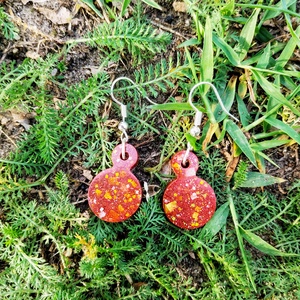 Vörös Izzó Fülbevaló - Moon Garden Kollekció - ékszer - fülbevaló - lógó fülbevaló - Meska.hu Vörös Izzó Fülbevaló - Moon Garden Kollekció - ékszer - fülbevaló - lógó fülbevaló - Meska.hu