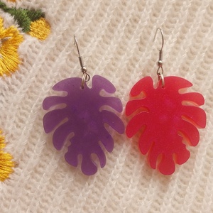 Felemás Metál Levél Fülbevaló, Ékszer, Fülbevaló, Lógó fülbevaló, Ékszerkészítés, MESKA