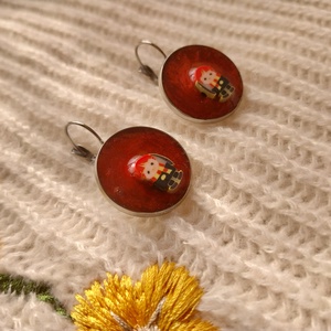 Ron Weasley Műgyanta Fülbevaló - Harry Potter - ékszer - fülbevaló - lógós kerek fülbevaló - Meska.hu