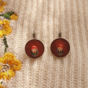 Ron Weasley Műgyanta Fülbevaló - Harry Potter - ékszer - fülbevaló - lógós kerek fülbevaló - Meska.hu