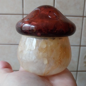 Műgyanta Gomba Tároló Növényekkel, Ékszer, Ékszertartó, Ékszertartó tál, Mindenmás, MESKA