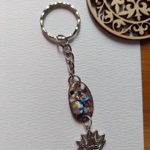 Jógi Színes Tűzzománc Kulcstartó - Meska.hu