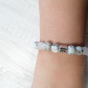 Vízöntő Ásványkarkötő - ékszer - karkötő - ásványkarkötő - Meska.hu