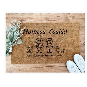 Családi lábtörlő  - Meska.hu