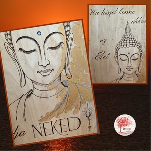 Fali kép - motiváció, ajándék, karácsony, pirográfia - otthon & életmód - dekoráció - kép & falikép - fából készült kép - Meska.hu