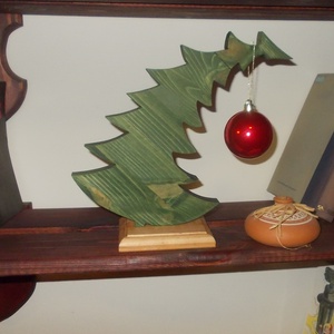 Asztali fenyő - karácsony - karácsonyi lakásdekoráció - karácsonyfadíszek - Meska.hu