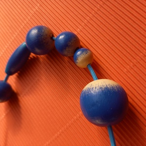 Kék fagyöngy nyaklánc  - ékszer - nyaklánc - bogyós nyaklánc - Meska.hu