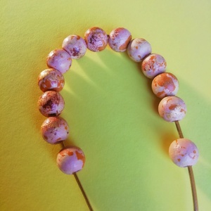 Arany és narancssárga fagyöngy nyaklánc  - ékszer - nyaklánc - bogyós nyaklánc - Meska.hu