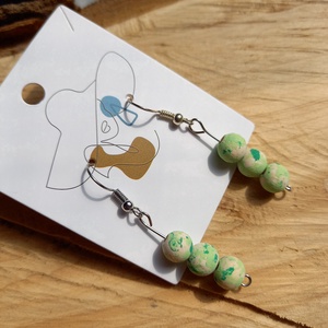 Zöld színű apró bogyós nyaklánc és fülbevaló szett - ékszer - ékszerszett - Meska.hu