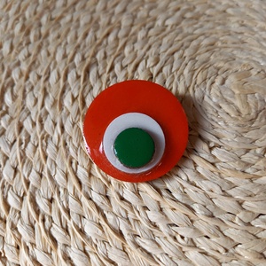 Kokárda kitűző fából - ékszer - kitűző és bross - Meska.hu