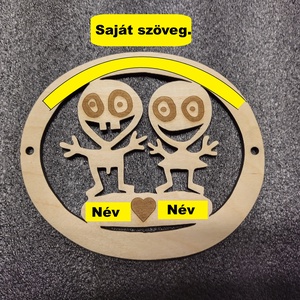 Vicces egyedi dísz pároknak. - otthon & életmód - dekoráció - kép & falikép - fából készült kép - Meska.hu