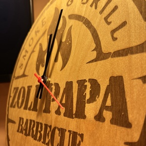 Névreszóló falióra - BBQ Design - otthon & életmód - dekoráció - fali és függő dekoráció - falióra & óra - Meska.hu