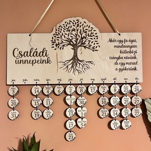 Családi öröknaptár - idézettel - otthon & életmód - dekoráció - fali és függő dekoráció - falinaptár & öröknaptár - Meska.hu