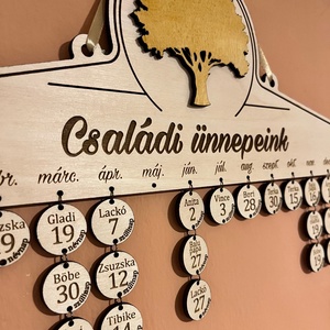 Családi öröknaptár - családi ünnepeink - otthon & életmód - dekoráció - fali és függő dekoráció - falinaptár & öröknaptár - Meska.hu