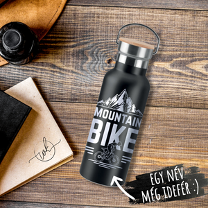 Duplafalú termosz - Kerékpár MTB mintával, Otthon & Életmód, Konyhafelszerelés, tálalás, Italos kellékek, Termoszok, Gravírozás, pirográfia, MESKA