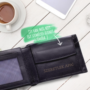 Bőr pénztárca - Cross motoros mintával - táska & tok - pénztárca & más tok - pénztárca - férfi pénztárca - Meska.hu