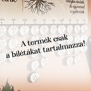 Családi öröknaptár - biléták pótlása, Otthon & Életmód, Dekoráció, Fali és függő dekoráció, Falinaptár & Öröknaptár, Gravírozás, pirográfia, Famegmunkálás, MESKA