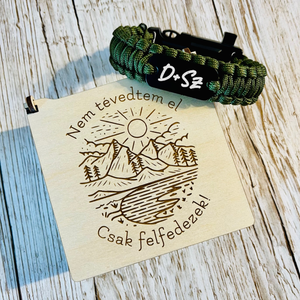 Paracord karkötő ajándékdobozzal - ékszer - karkötő - fonott karkötő - Meska.hu
