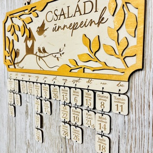 Családi öröknaptár - családi ünnepeink - otthon & életmód - dekoráció - fali és függő dekoráció - falinaptár & öröknaptár - Meska.hu