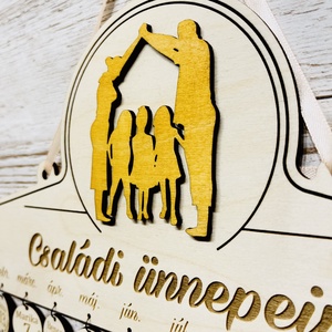 Családi öröknaptár - családi ünnepeink - otthon & életmód - dekoráció - fali és függő dekoráció - falinaptár & öröknaptár - Meska.hu