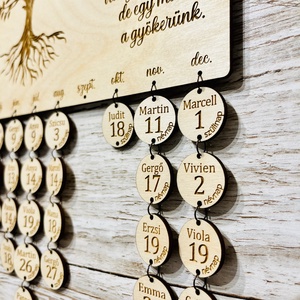 Családi öröknaptár - idézettel - otthon & életmód - dekoráció - fali és függő dekoráció - falinaptár & öröknaptár - Meska.hu