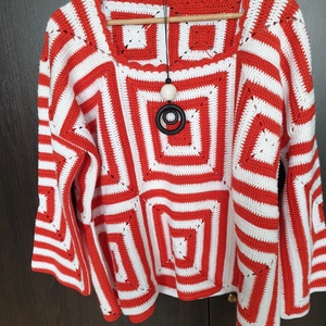 Horgolt felső - ruha & divat - női ruha - blúz - Meska.hu