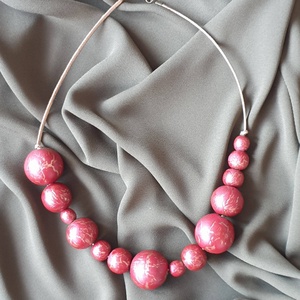 Fa bogyós nyaklánc, Ékszer, Nyaklánc, Bogyós nyaklánc, Ékszerkészítés, Gyöngyfűzés, gyöngyhímzés, MESKA