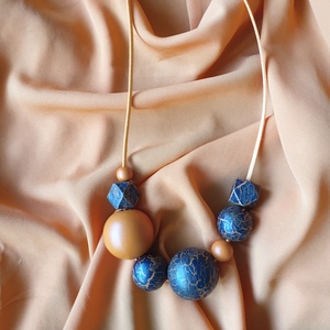 VULKÁN fa design nyaklánc - ékszer - nyaklánc - statement nyaklánc - Meska.hu