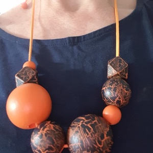 VULKÁN fa design nyaklánc - Meska.hu